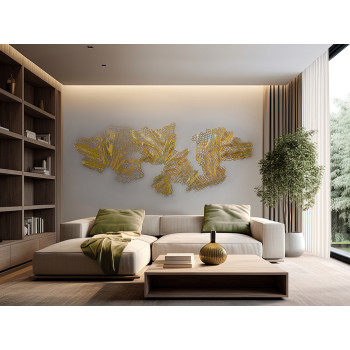Sculptură decorativă pentru perete DRAKO, - Art. 589536, Schuller, Auriu