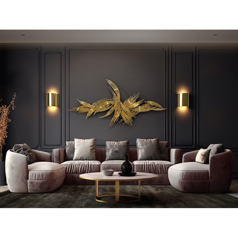 Sculptură decorativă pentru perete CIRCE, - Art. 619158, Schuller, Auriu