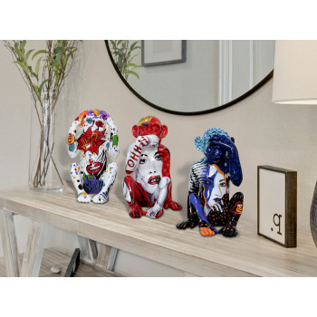 Set 3 figurine maimuțe - Art. 713863, Schuller, Multicolor