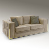 Canapea BERLIN, 2 locuri - Art. 9021037, Schuller, Auriu