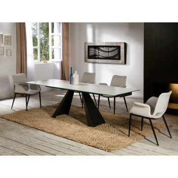 Masă de dining ALAIEXT - Art. 983174, Schuller, Alb