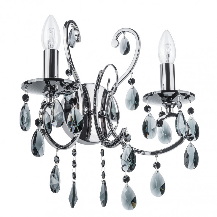 Aplică de interior Barocco Black - Art. MB72709-2BCH, Italux, Negru