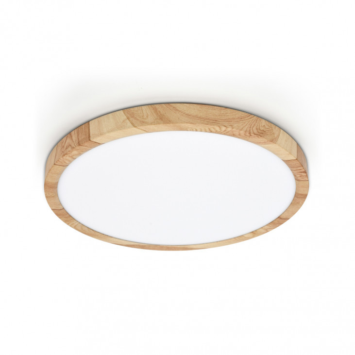 Plafonieră de interior Alata - Art. PLF-72836-300R-24W-WO, Italux, Lemn