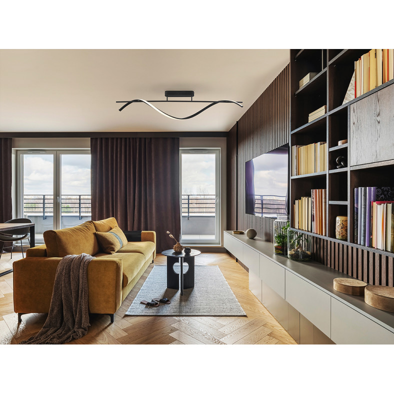 Plafonieră de interior BOA - Art. 307642, Schuller, Negru