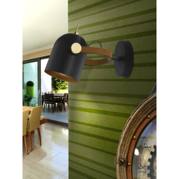 Aplică de interior ADAME - Art. 346573, Schuller, Negru/Auriu