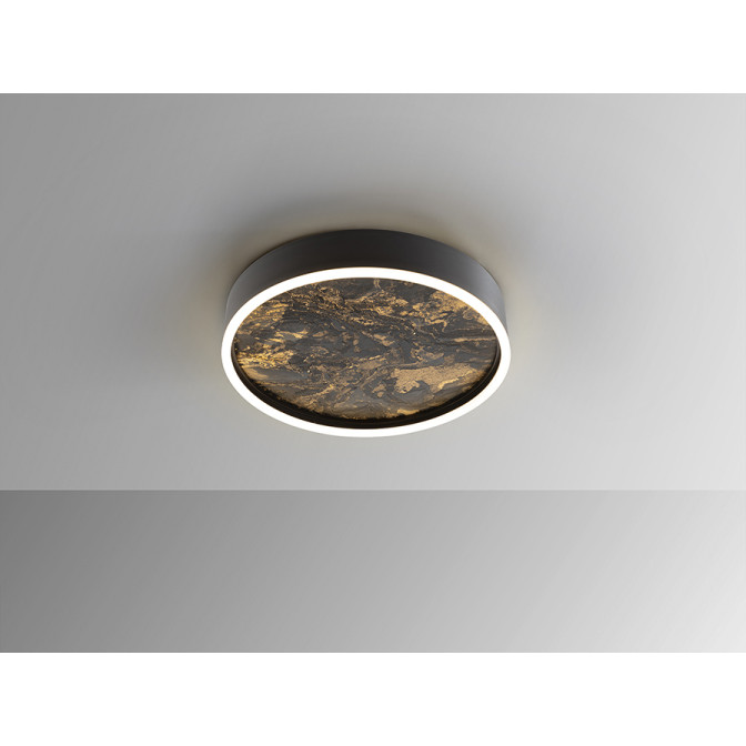 Plafonieră de interior STONE - Art. 803120, Schuller, Negru