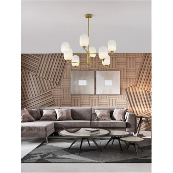 Lustră de interior Balor - Art. 9009245, Nova Luce, Alamă/Alb