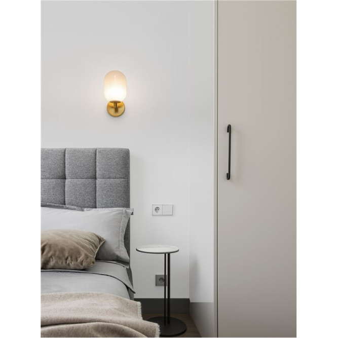 Aplică de interior Balor - Art. 9009247, Nova Luce, Alamă/Alb