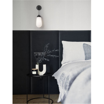 Aplică de interior Blaky - Art. 9092828, Nova Luce, Alb/Negru