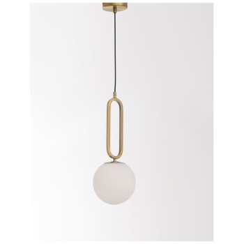 Pendul de interior Grus - Art. 9191201, Nova Luce, Alamă/Alb