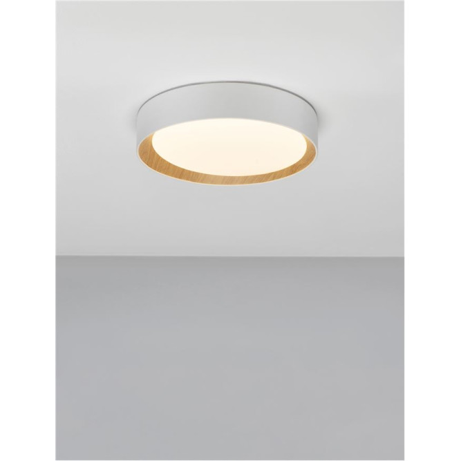 Plafonieră de interior Stake - Art. 9345524, Nova Luce, Alb Lemn