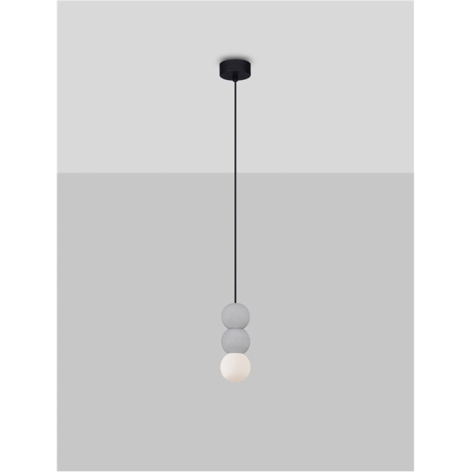 Pendul de interior Zero - Art. 9577021, Nova Luce, Gri/Alb