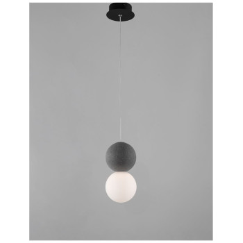 Pendul de interior Zero - Art. 9704191, Nova Luce, Gri/Alb