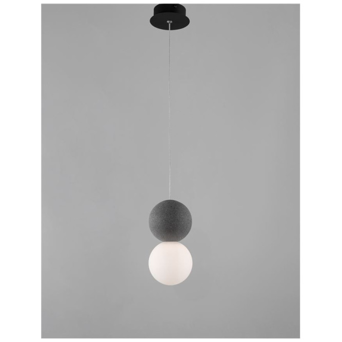 Pendul de interior Zero - Art. 9704191, Nova Luce, Gri/Alb