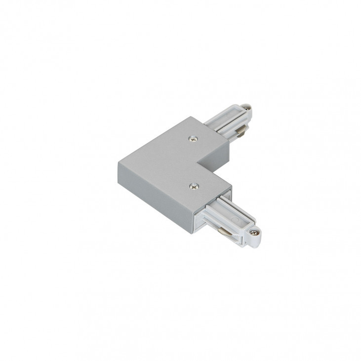 Conector de tip L pentru șină monofazată, I - Art. HT-J02/I/SV, Italux, Argintiu