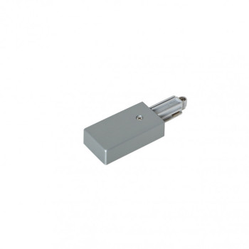 Conector de alimentare stânga pentru șină monofazată - Art. HT-L01/LT/SV, Italux, Argintiu