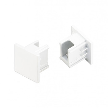 Capăt de șină 3-CT-A - Art. HT4-ECAP/WU, Italux, Alb
