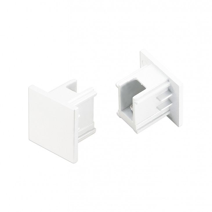 Capăt de șină 3-CT-A - Art. HT4-ECAP/WU, Italux, Alb
