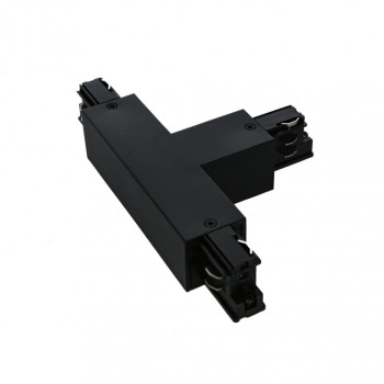 Conector tip T stânga 3-CT-A - Art. HT4-J03/BK, Italux, Negru