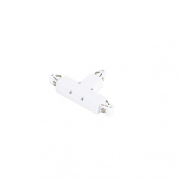 Conector tip T pentru șină trifazată - Art. TR-T-JOINT-WH, Italux, Alb