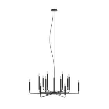Candelabru de interior ORTO XII A - Art. 11462, Nowodvorski, Negru
