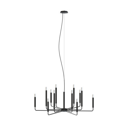 Candelabru de interior ORTO XII A - Art. 11462, Nowodvorski, Negru
