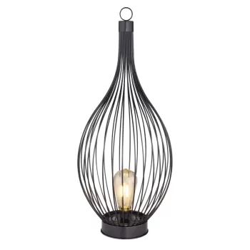 Lampă solară - Art. 33672, Globo, Negru