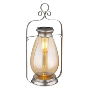 Lampă solară - Art. 36647, Globo, Argintiu
