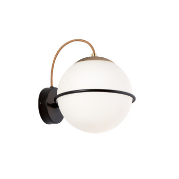 Aplică de interior Ferero - Art. 3094000, Viokef, Negru/Alb/Auriu