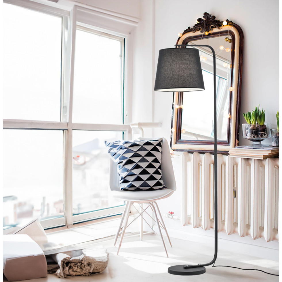 Lampadar de interior Cobbe - Art. 4175000, Viokef, Negru