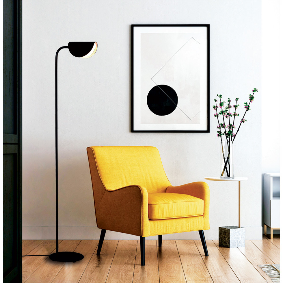 Lampadar de interior Ada - Art. 4248400, Viokef, Negru