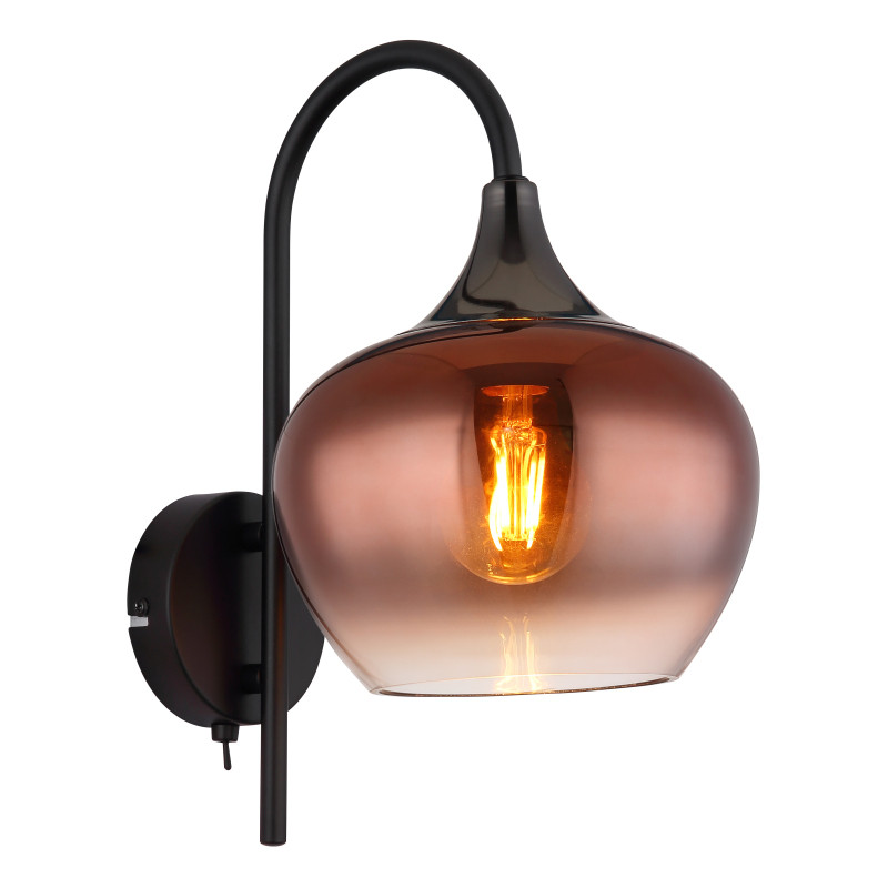 Aplică de interior MAXY - Art. 15548WG, Globo, Negru/Rosu