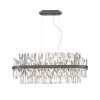Candelabru de interior Veronica - Art. 4315300, Viokef, Argintiu/Transparent