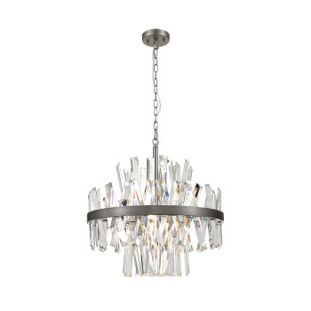 Candelabru de interior Veronica - Art. 4315200, Viokef, Argintiu/Transparent