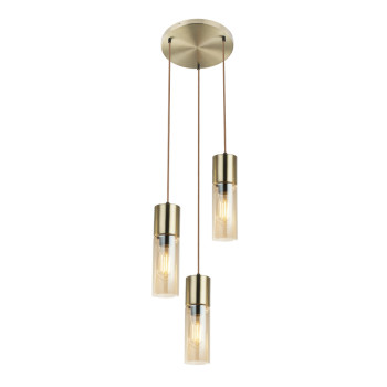 Suspensie de interior ANNIKA - Art. 21000-3HM, Globo, Auriu/Chihlimbar