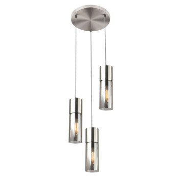 Suspensie de interior ANNIKA - Art. 21000-3HN, Globo, Nichel/Fumuriu