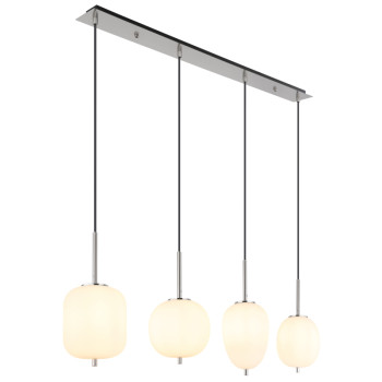 Suspensie de interior BLACKY I - Art. 15345-4NO, Globo, Alb/Negru