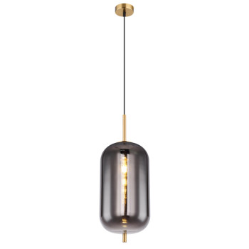 Suspensie de interior BLACKY I - Art. 15345H2MM, Globo, Alamă/Fumuriu