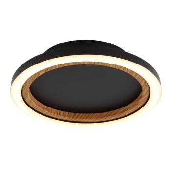 Plafonieră de interior DAKARI I - Art. 67356D, Globo, Alb/Negru/Maro