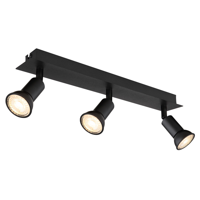 Plafonieră de interior DREW - Art. 57998-3, Globo, Negru