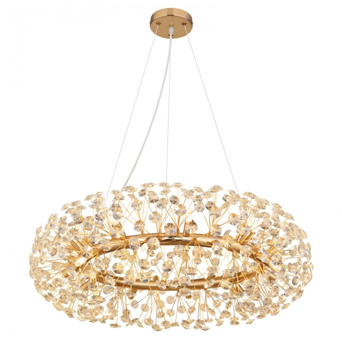 Lustra Globo Katrina, auriu, cristale K9, 20xG9, D.80 cm, 64135H3