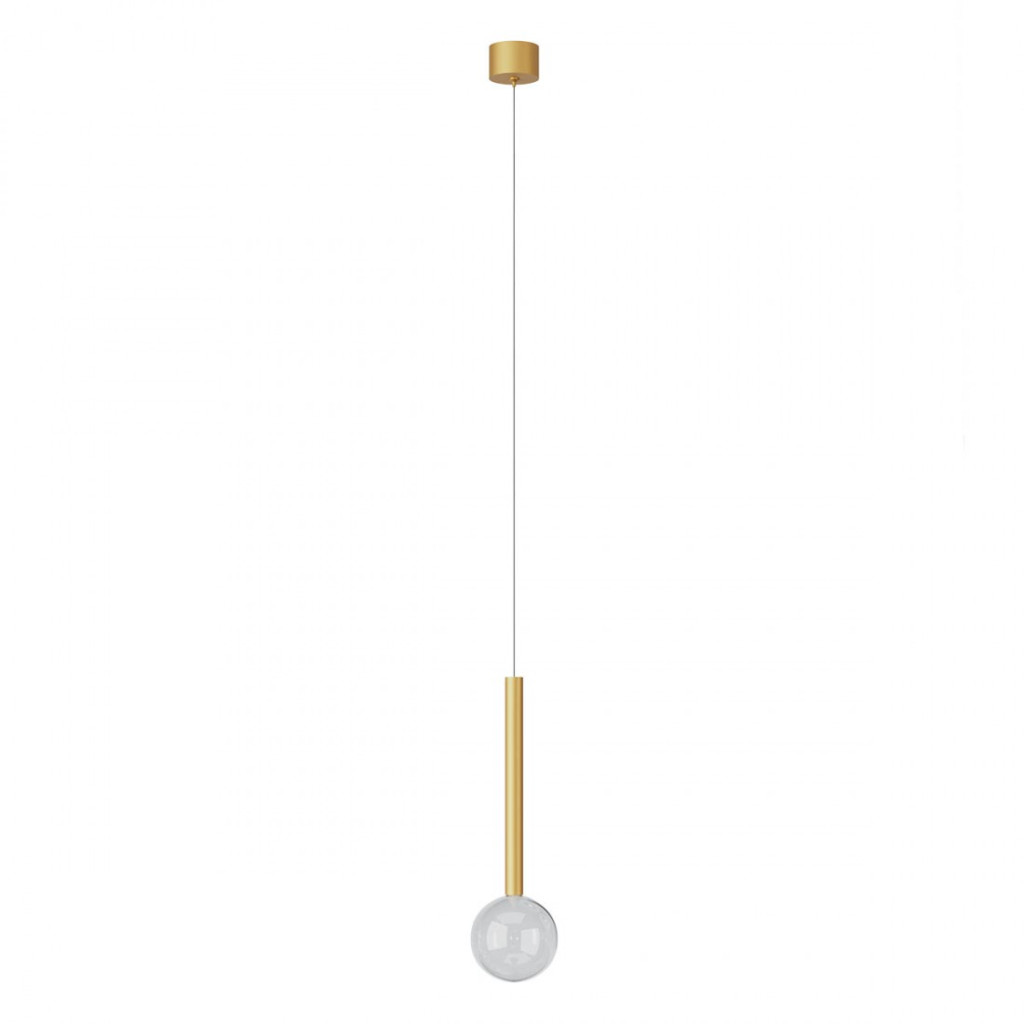 Suspensie Redo Bolla, auriu mat, LED CCT, 8W, 603 lumeni, 2700K/3000K, D.12 cm, 01-4549