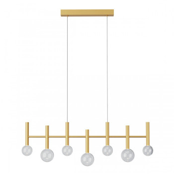Lustra Redo Bolla, auriu mat, LED CCT, 32W, 3299 lumeni, 2700K/3000K, L.98 cm, 01-4552