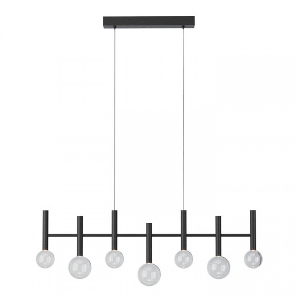Lustra Redo Bolla, negru mat, LED CCT, 32W, 3299 lumeni, 2700K/3000K, L.98 cm, 01-4554