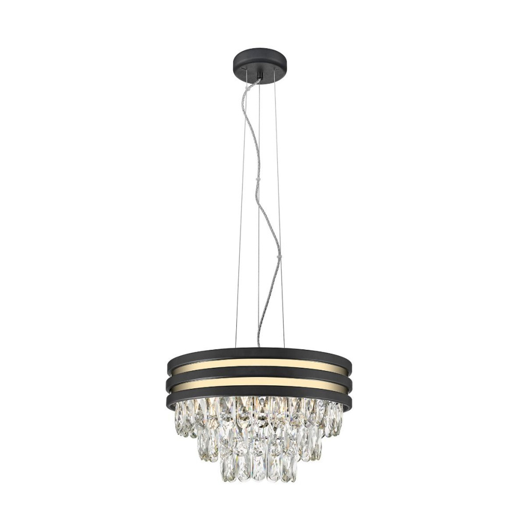 Candelabru de interior NAICA - Art. P0525-04A-P7D7, Zuma Line, Negru