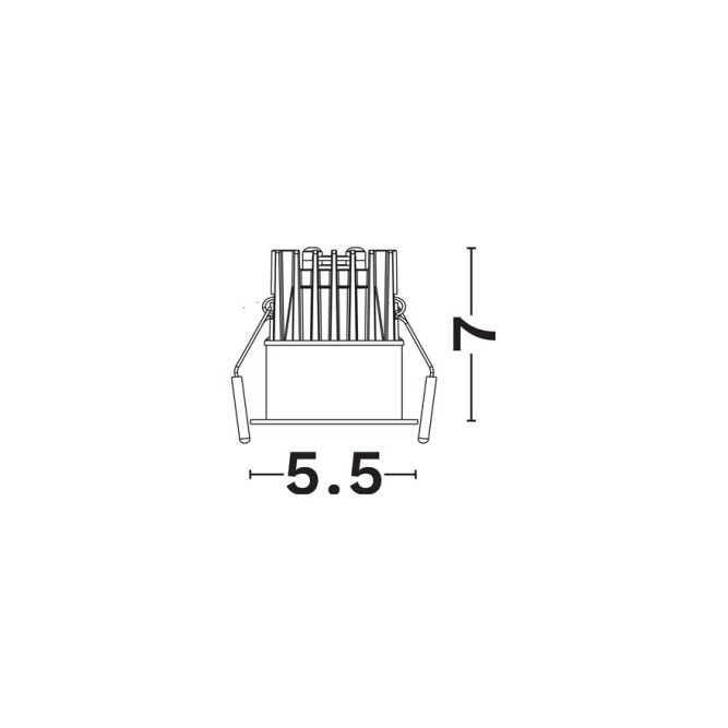 Spot de exterior încastrat Blade - Art. 9232215, Nova Luce, Negru
