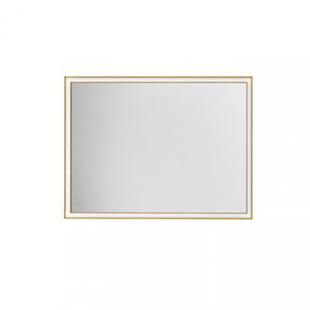 Oglinda pentru baie Ambor, auriu anodizat, LED, 38W, 2488 lumeni, alb neutru 4000K, IP44, 60x80 cm, 9006019