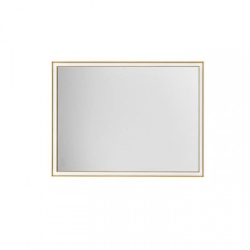 Oglinda pentru baie Ambor, auriu anodizat, LED, 38W, 2488 lumeni, alb neutru 4000K, IP44, 60x80 cm, 9006019
