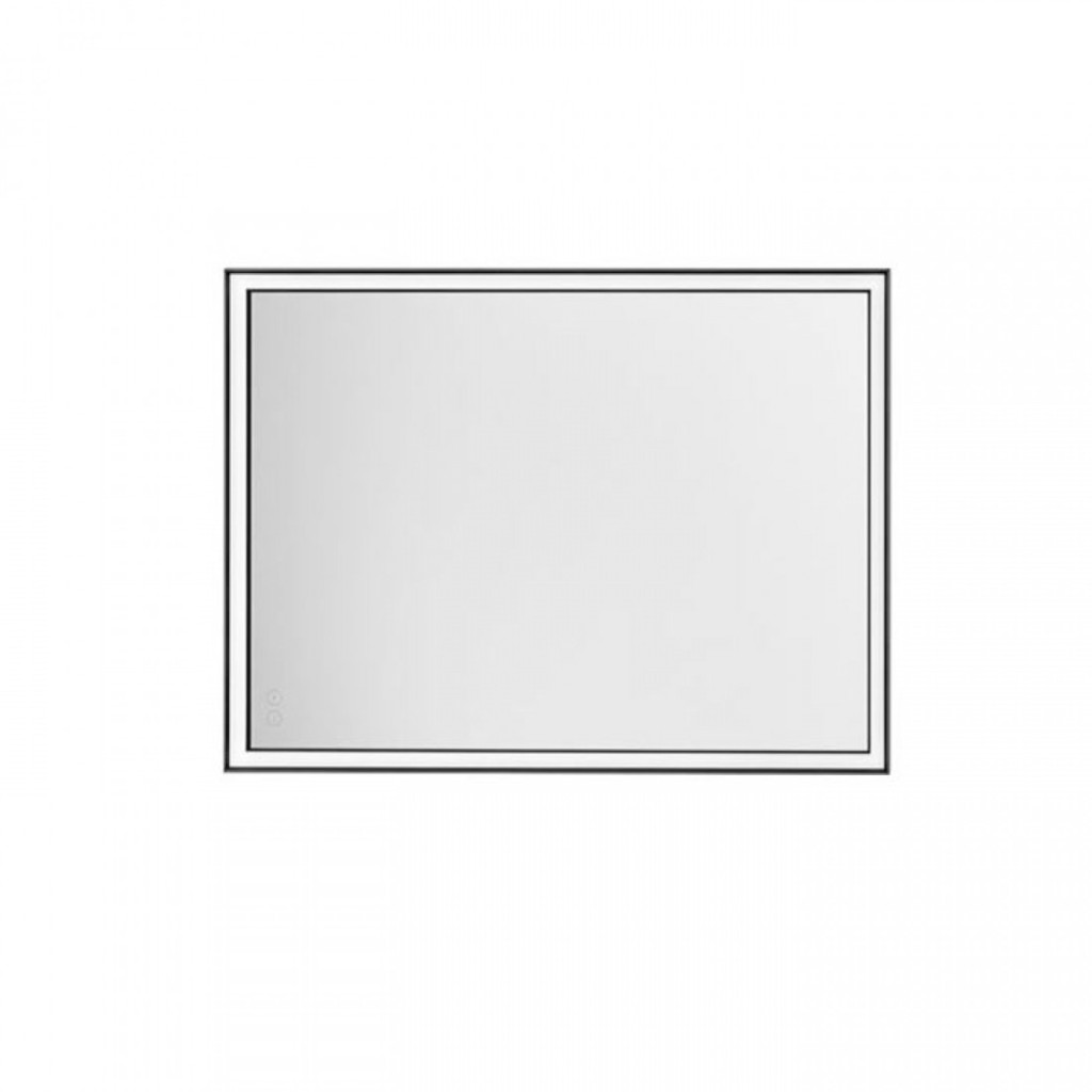 Oglinda pentru baie Ambor, negru mat, LED, 37W, 1423 lumeni, alb neutru 4000K, IP44, 60x80 cm, 9006021