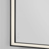 Oglinda pentru baie Ambor, negru mat, LED, 48W, 1648 lumeni, alb neutru 4000K, IP44, 70x120 cm, 9006022